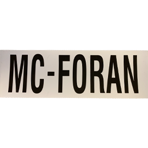 MC foran, magnetskilt