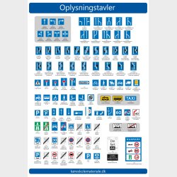 4 stk. Frdselstavle plakater